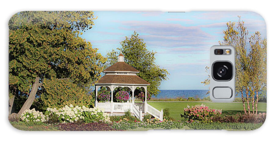 Mission Point Galaxy Case featuring the photograph Mission Point Gazebo by Diane Lindon Coy