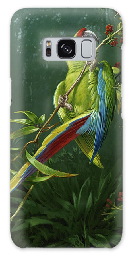 Parrot Galaxy Case featuring the photograph Mja-oil-wwl-69740 by Michael Jackson