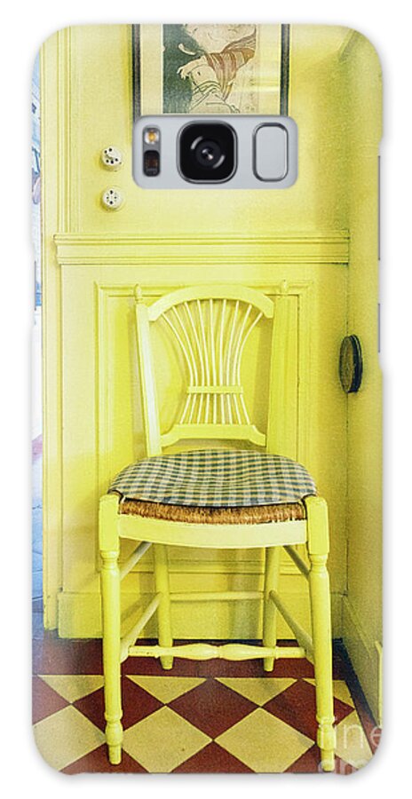 France Galaxy Case featuring the photograph Monet's Kitchen Yellow Chair by Craig J Satterlee