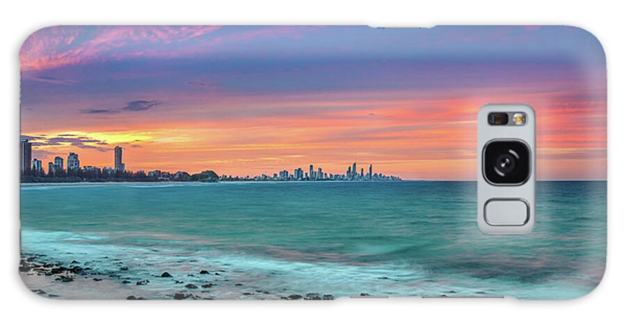 Gold Coast Skyline Galaxy Case featuring the photograph Monet's Palette by Az Jackson