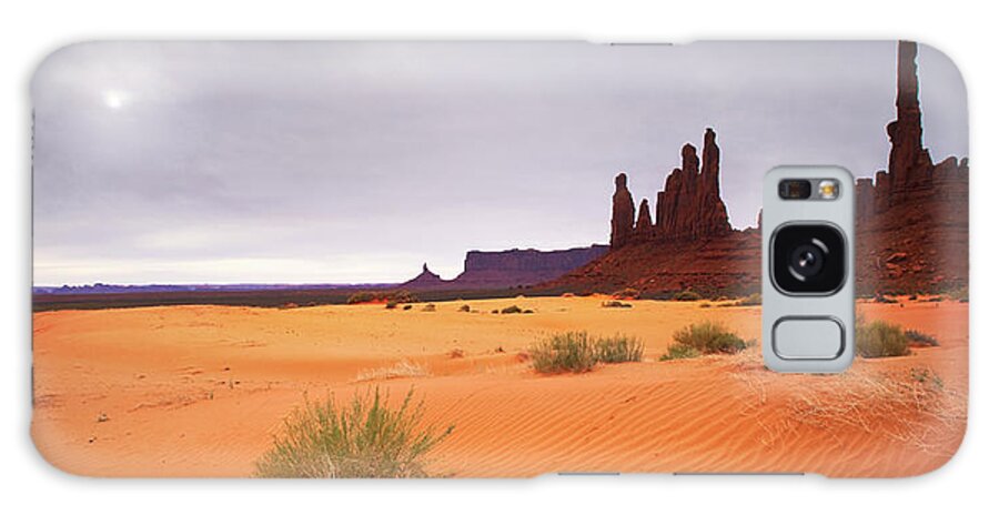 Monument Valley Panorama Galaxy Case featuring the photograph Monument Valley Panorama 1 by Moises Levy