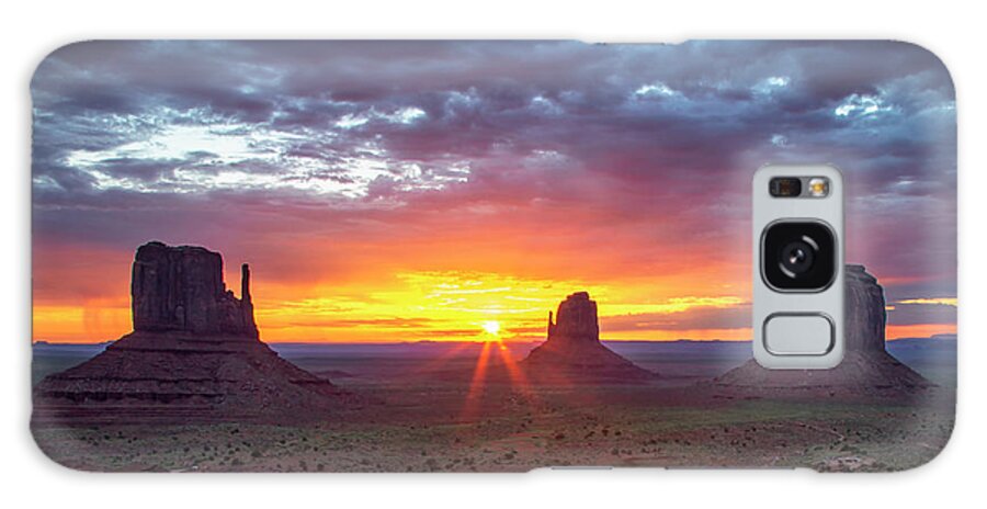 Monument Valley Galaxy Case featuring the photograph Monumental Morning by Harriet Feagin