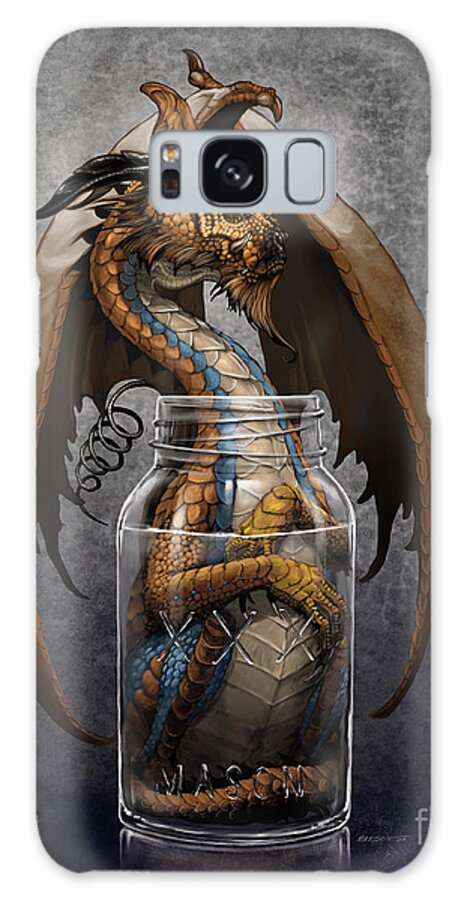 Moonshine Galaxy Case featuring the digital art Moonshine Dragon by Stanley Morrison