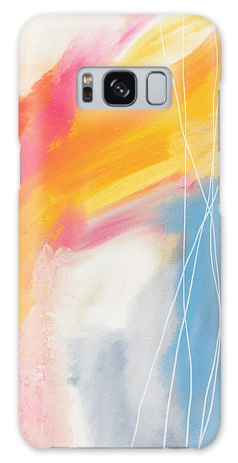 Abstract Galaxy Case featuring the mixed media Morning 2- Art by Linda Woods by Linda Woods