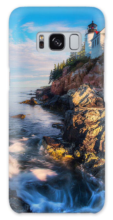  Bass Galaxy Case featuring the photograph Morning At Bass Harbor Lighthouse by Owen Weber