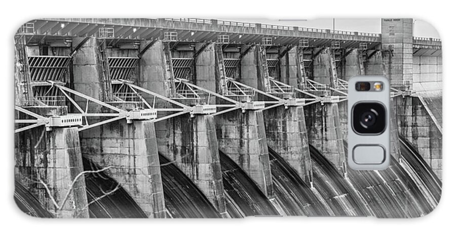 America Galaxy Case featuring the photograph Morning At The Table Rock Dam - Branson Missouri Monochrome by Gregory Ballos