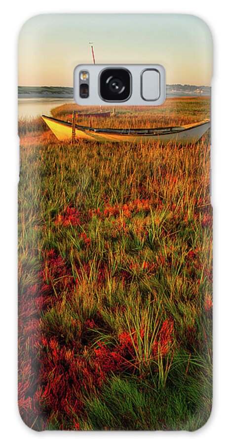 Footbridge Beach Galaxy S8 Case featuring the photograph Morning Dory by Jeff Sinon
