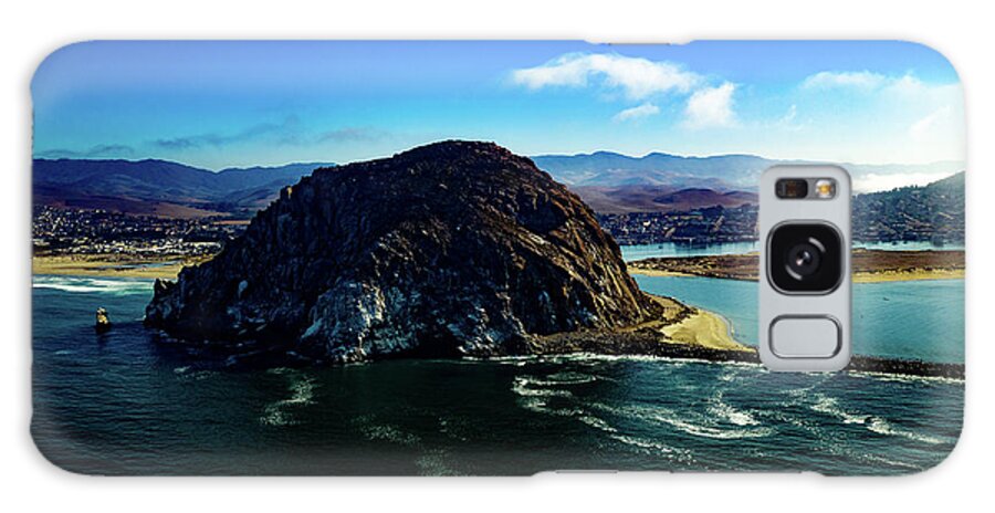 Steve Bunch Galaxy Case featuring the photograph Morro Bay Rock in the morning by Steve Bunch