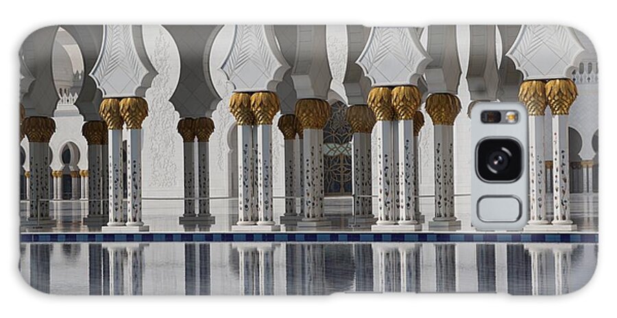 Mosque Galaxy Case featuring the photograph Mosque Reflections by Jimmy Clark