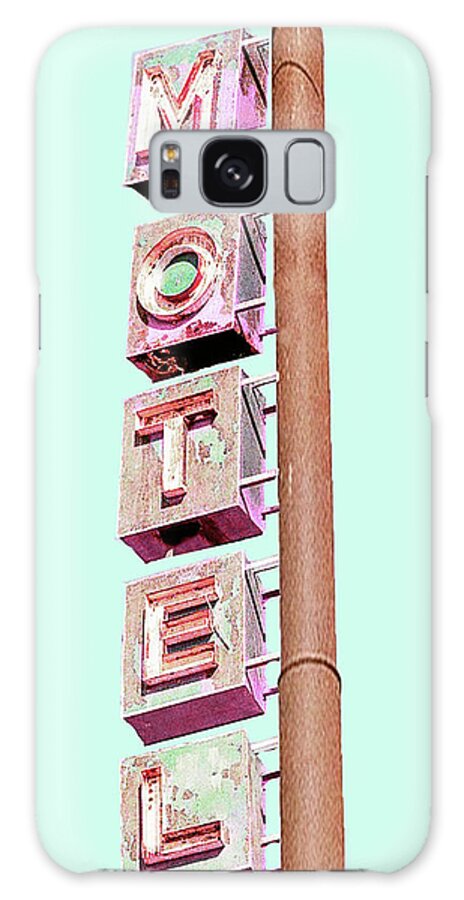 Motel Galaxy Case featuring the digital art Motel Sign by South Social Studio