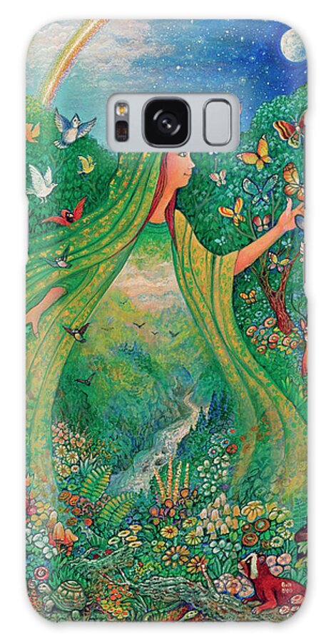 Mother Nature Galaxy Case featuring the painting Mother Nature by Bill Bell