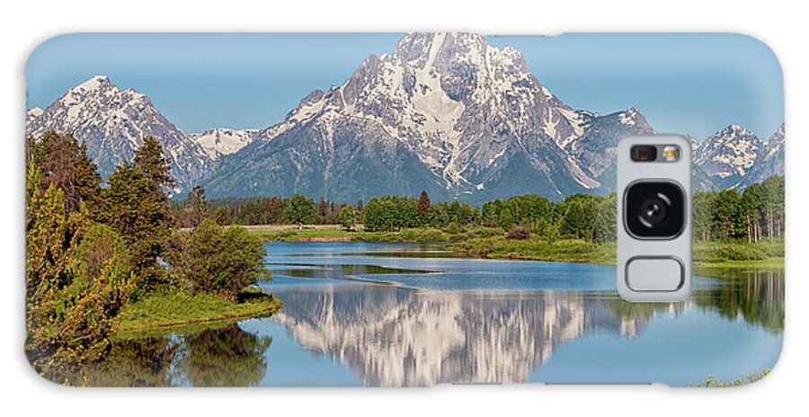 Mount Moran Galaxy Case featuring the photograph Mount Moran on Snake River Landscape by Brian Harig