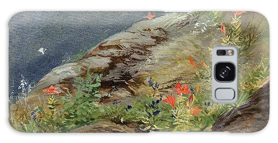 Watercolor Galaxy Case featuring the painting Mountain Flowers by Lilias Trotter