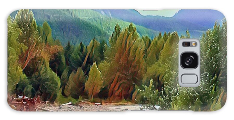 Landscape Galaxy Case featuring the photograph Mountain Splendor by Carol Riddle