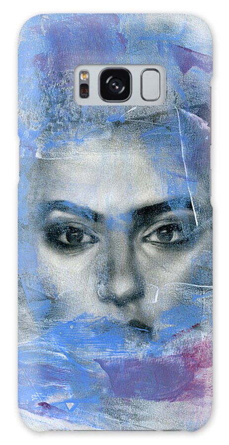 Contemporary Galaxy Case featuring the painting Movement #12 by Patricia Ariel