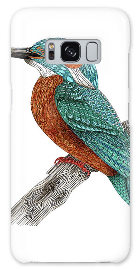 Mr Kingfisher Galaxy Case featuring the photograph Mr Kingfisher by The Tangled Peacock