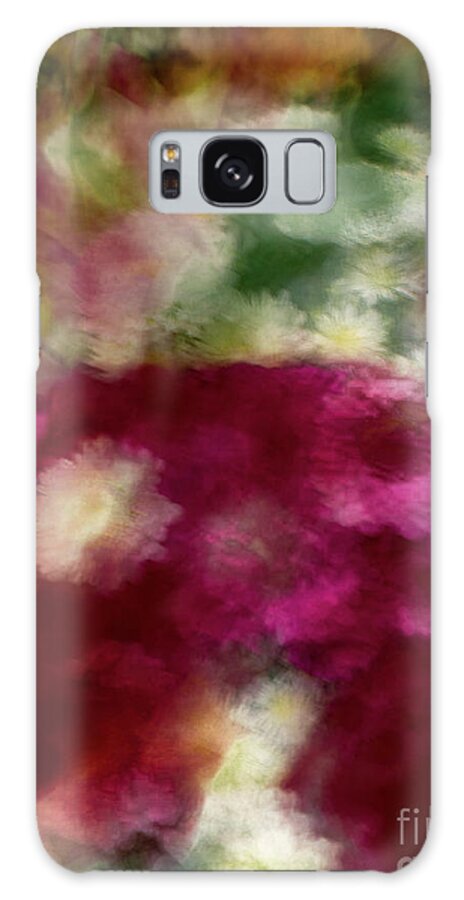 Abstract Galaxy Case featuring the photograph Multi color flower abstract by Phillip Rubino