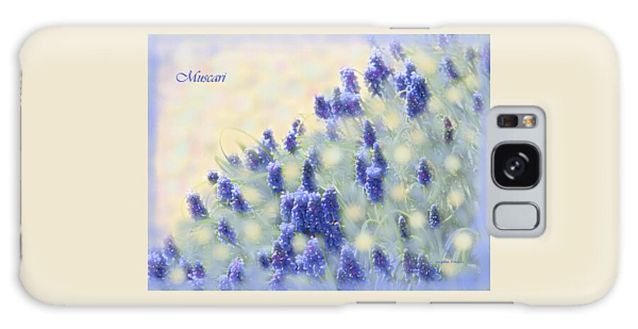Muscari Galaxy Case featuring the photograph Muscari Morning by Angela Davies