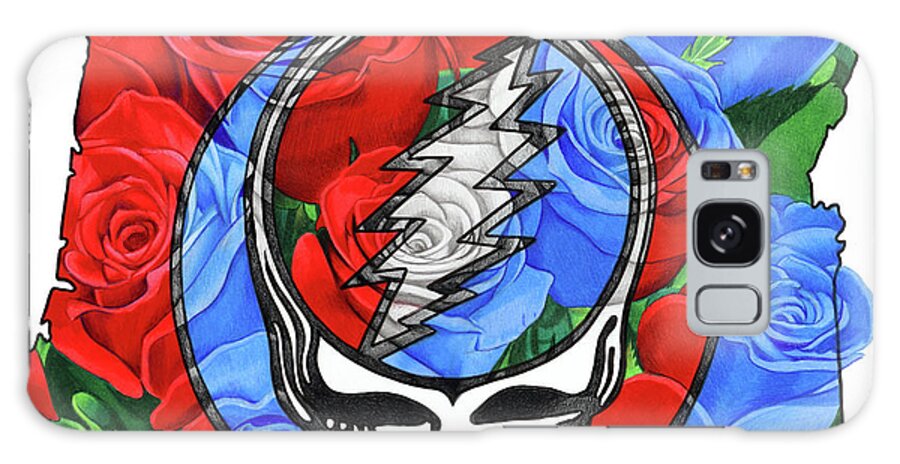 The Grateful Dead Galaxy Case featuring the drawing Must Have Been The Oregon Roses by Joshua Morton