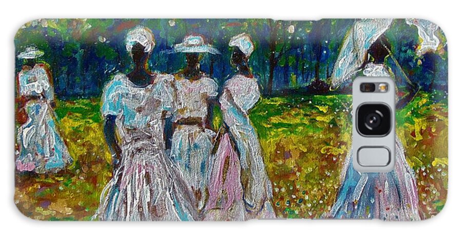 African American Art Galaxy Case featuring the painting My Heritage by Emery Franklin