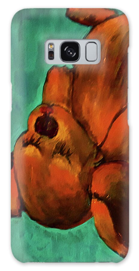 Pets Galaxy Case featuring the painting My Human Has A Swimming Pool by Gabby Tary