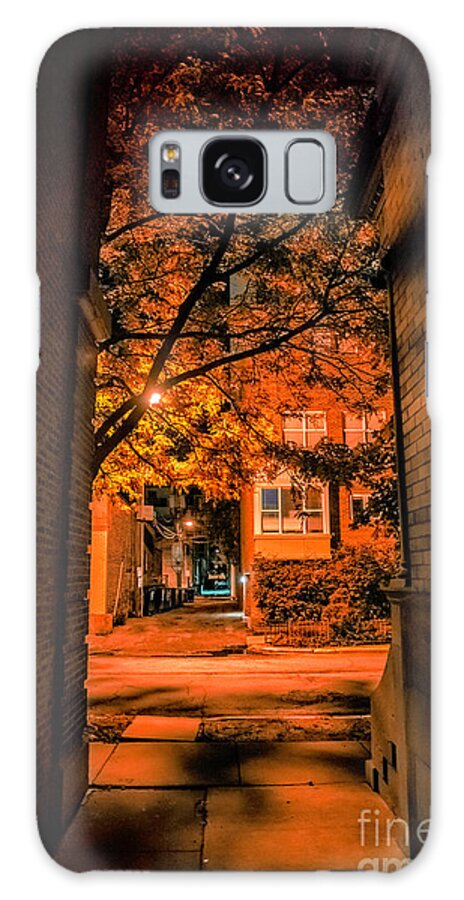 Mysterious Galaxy Case featuring the photograph Mysterious Chicago Gangway by Bruno Passigatti