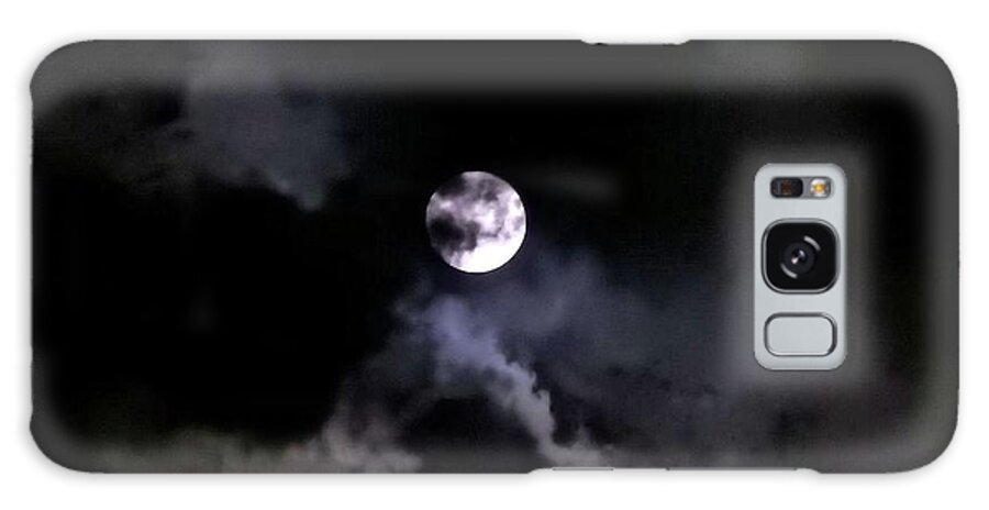 Moon Galaxy Case featuring the photograph Mysterious Moon by Kathy Chism