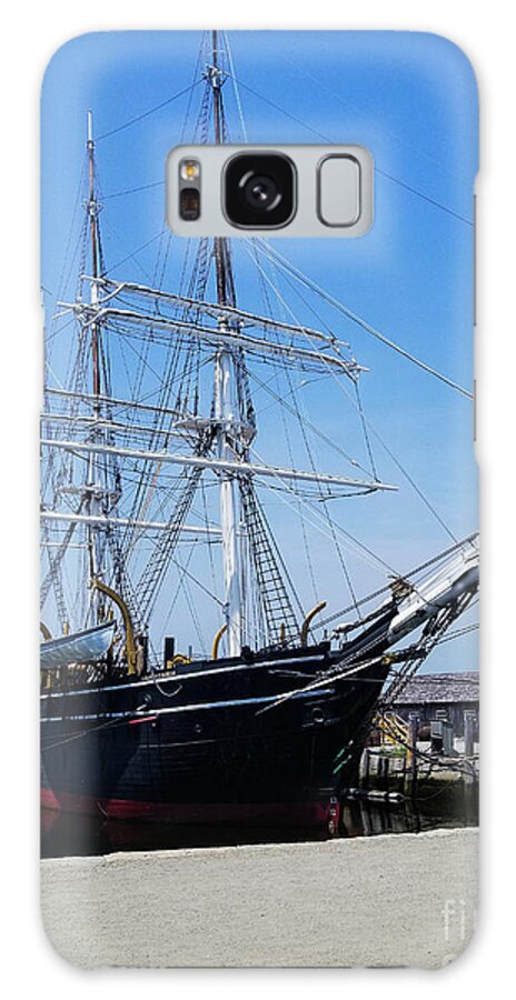 Mystic Seaport Galaxy Case featuring the photograph Mystic Seaport Vessel by Elizabeth M