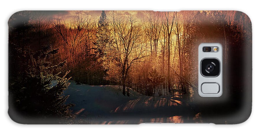 Mystic Sunset Galaxy Case featuring the photograph Mystic Sunset by Gwen Gibson