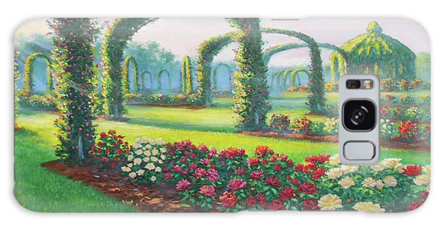 Mystical Garden Galaxy Case featuring the painting Mystical Garden by Bruce Dumas