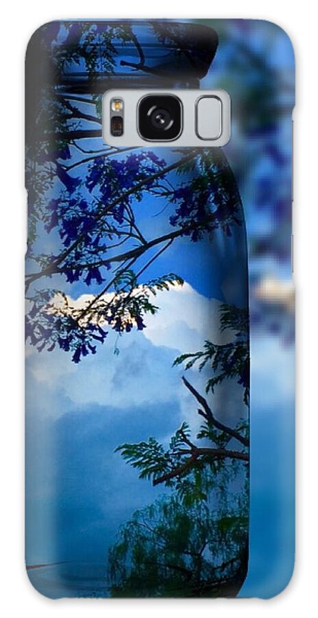 Colettte Galaxy Case featuring the photograph Nature Through Bottle by Colette V Hera Guggenheim
