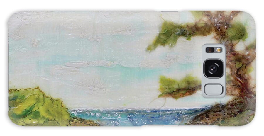 Encaustic Galaxy Case featuring the painting Nature's Peace by Christine Chin-Fook