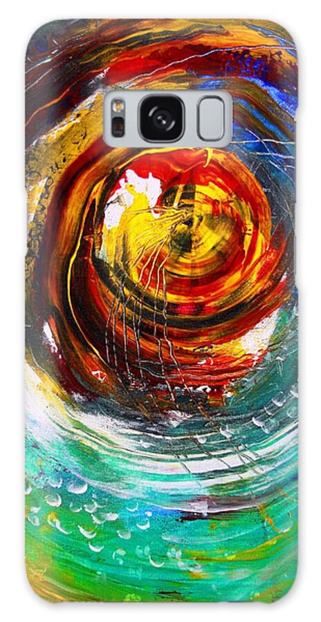 Abstract Galaxy Case featuring the painting Necessary Anchor by J Vincent Scarpace