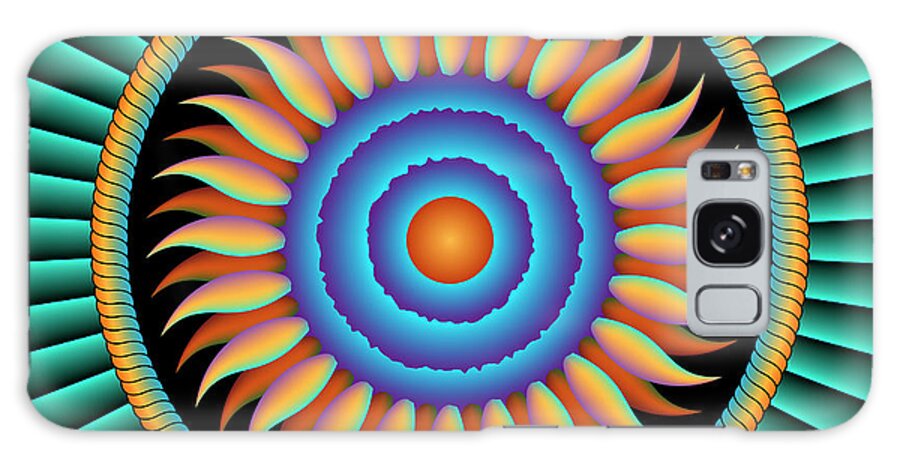 Illuminated Abstract Galaxy Case featuring the digital art New Mexico Sun by Becky Titus