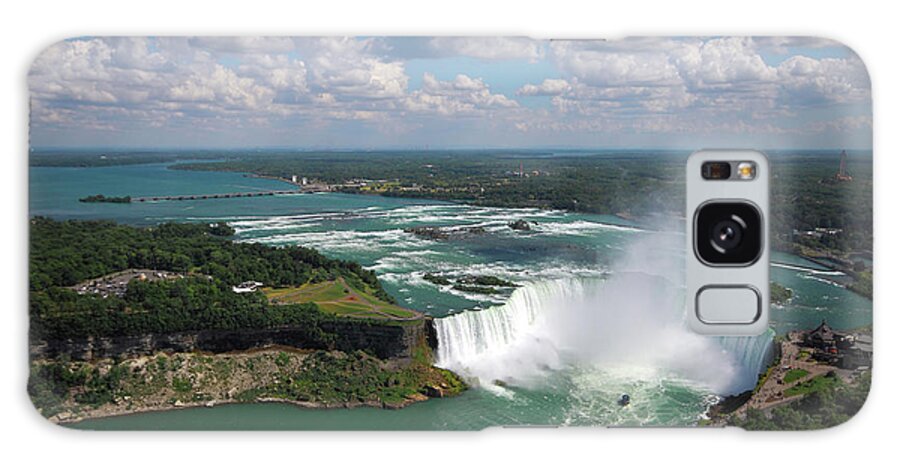 Scenics Galaxy Case featuring the photograph Niagara Falls Aerial View by Orchidpoet