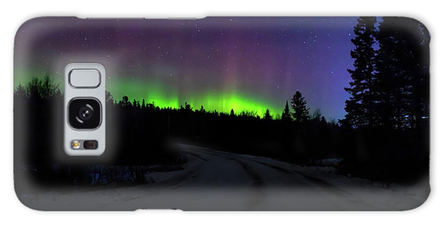 Northern Lights Galaxy Case featuring the photograph Night Dancer by Susan Rissi Tregoning