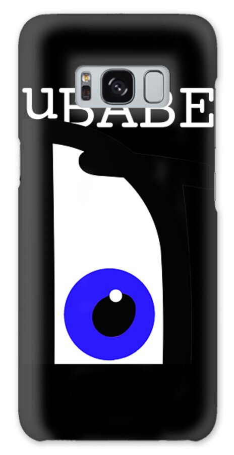 Ubabe Black Eye Galaxy Case featuring the digital art Night of the Babe by Ubabe Style