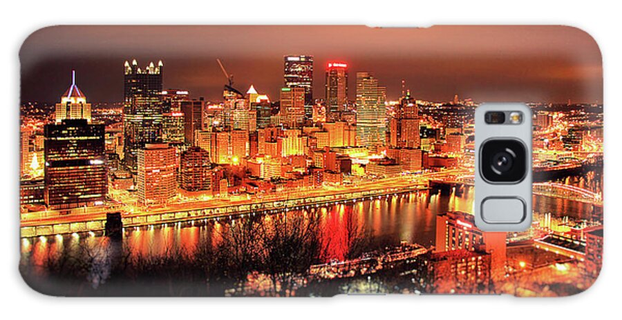 Pittsburgh Galaxy Case featuring the photograph Nights In Golden Satin by Iryna Goodall