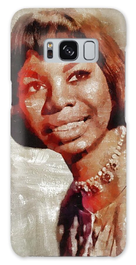 Nina Galaxy Case featuring the painting Nina Simone, Music Legend by Esoterica Art Agency