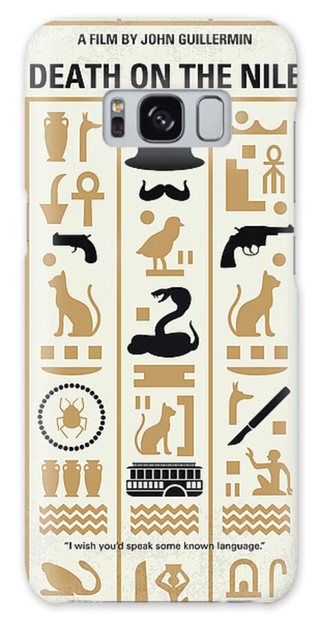 Death On The Nile Galaxy Case featuring the digital art No1086 My Death on the Nile minimal movie poster by Chungkong Art