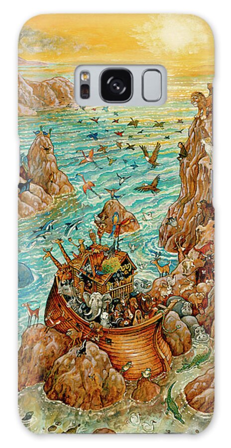 Noah?s Sun Day Galaxy Case featuring the painting Noah's Sun Day by Bill Bell