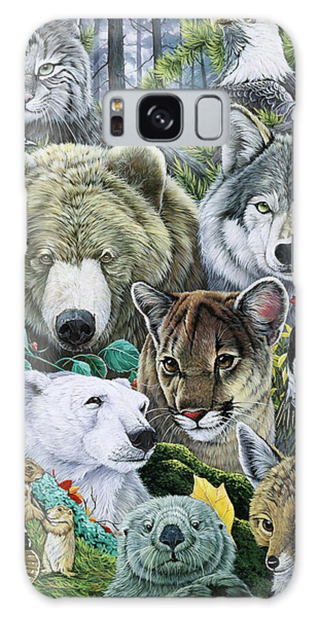 North America's Endangered Galaxy Case featuring the painting North America's Endangered by Jenny Newland