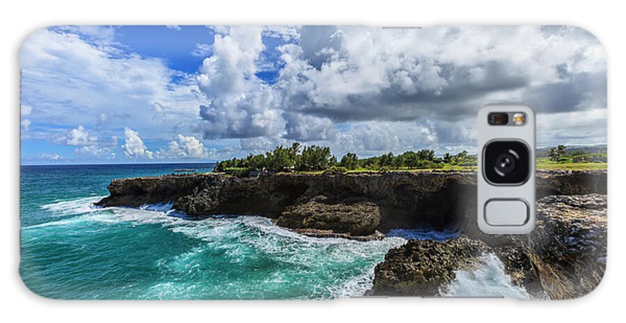Water's Edge Galaxy Case featuring the photograph North Point, Barbados by Flavio Vallenari
