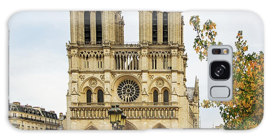 Notre Dame Cathedral Paris France Galaxy Case featuring the photograph Notre Dame Cathedral Paris France by Wayne Moran