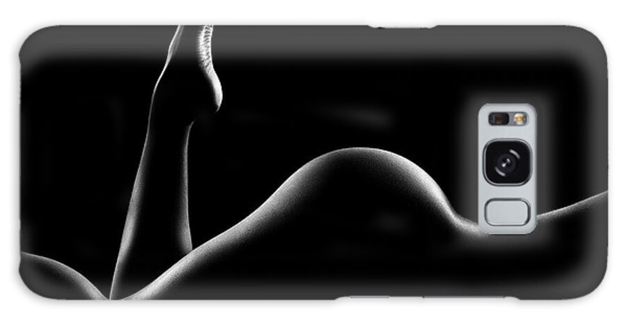 Woman Galaxy Case featuring the photograph Nude woman bodyscape 14 by Johan Swanepoel