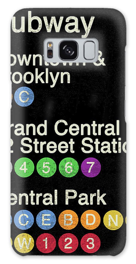 Brooklyn Galaxy Case featuring the mixed media Nyc by Erin Clark