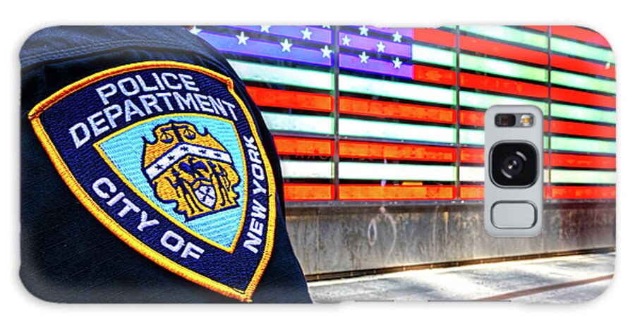 Above Galaxy Case featuring the photograph Nypd by Bill Chizek