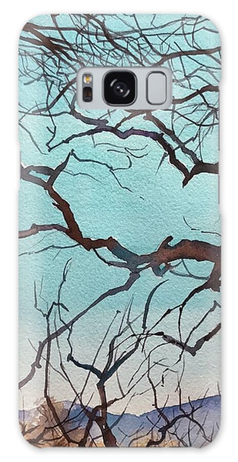 Santa Monica Galaxy Case featuring the painting Oak Branches by Luisa Millicent