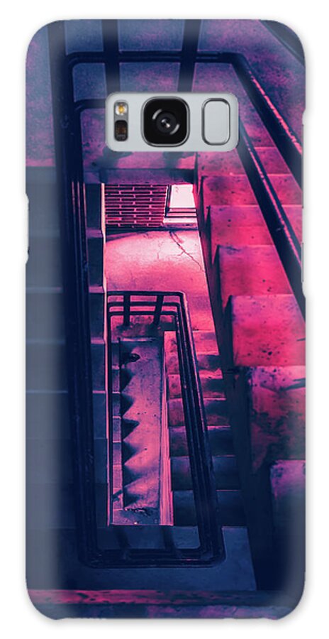 Dark Land Galaxy Case featuring the photograph Oblong Stairwell by Bob Orsillo