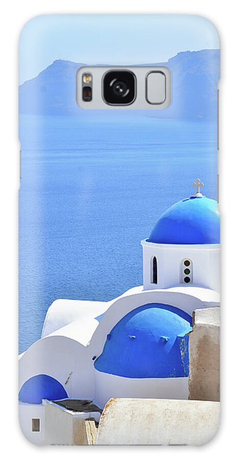 Tranquility Galaxy Case featuring the photograph Oia, Santorini by Aaron Geddes Photography